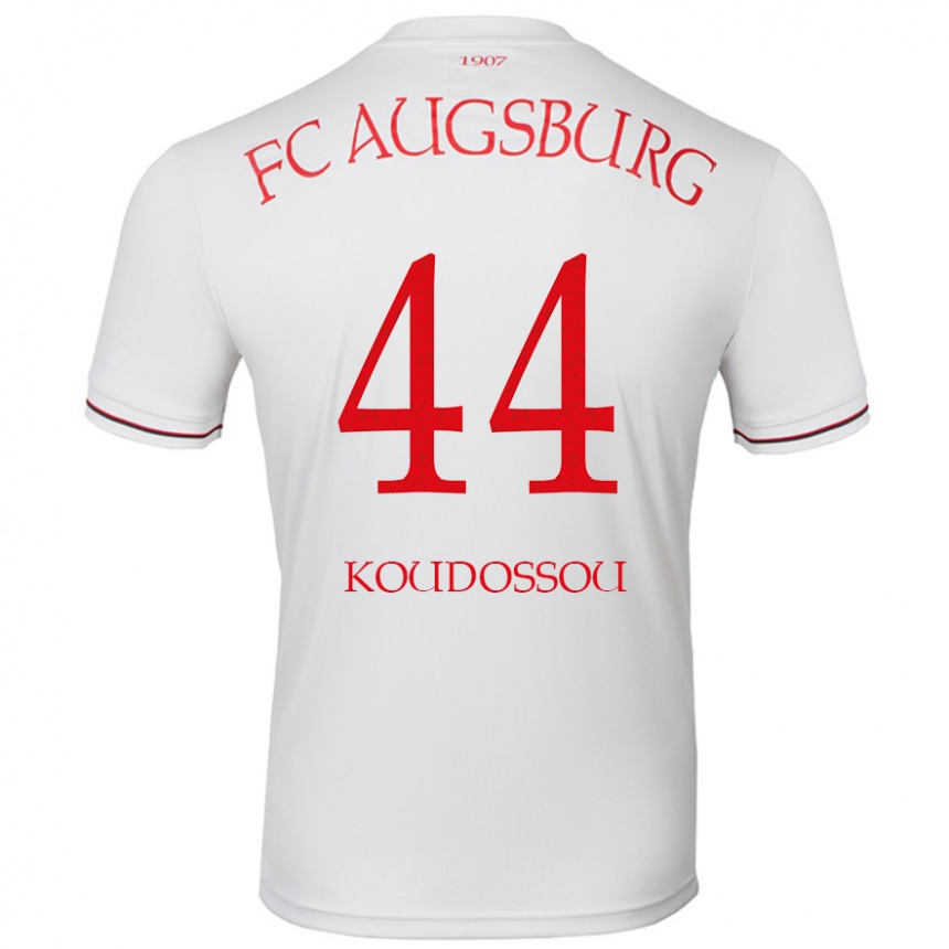 Niño Fútbol Camiseta Henri Koudossou #44 Blanco 1ª Equipación 2024/25