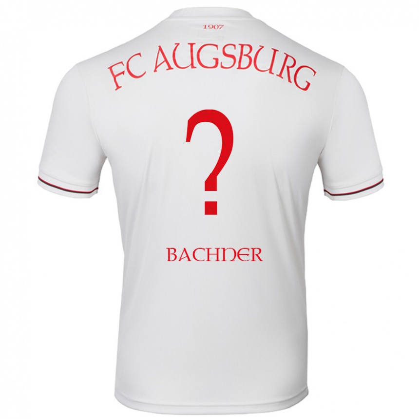 Niño Fútbol Camiseta Max Bachner #0 Blanco 1ª Equipación 2024/25