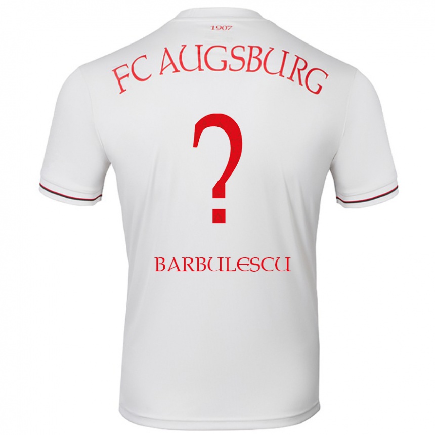 Niño Fútbol Camiseta Luca Bărbulescu #0 Blanco 1ª Equipación 2024/25