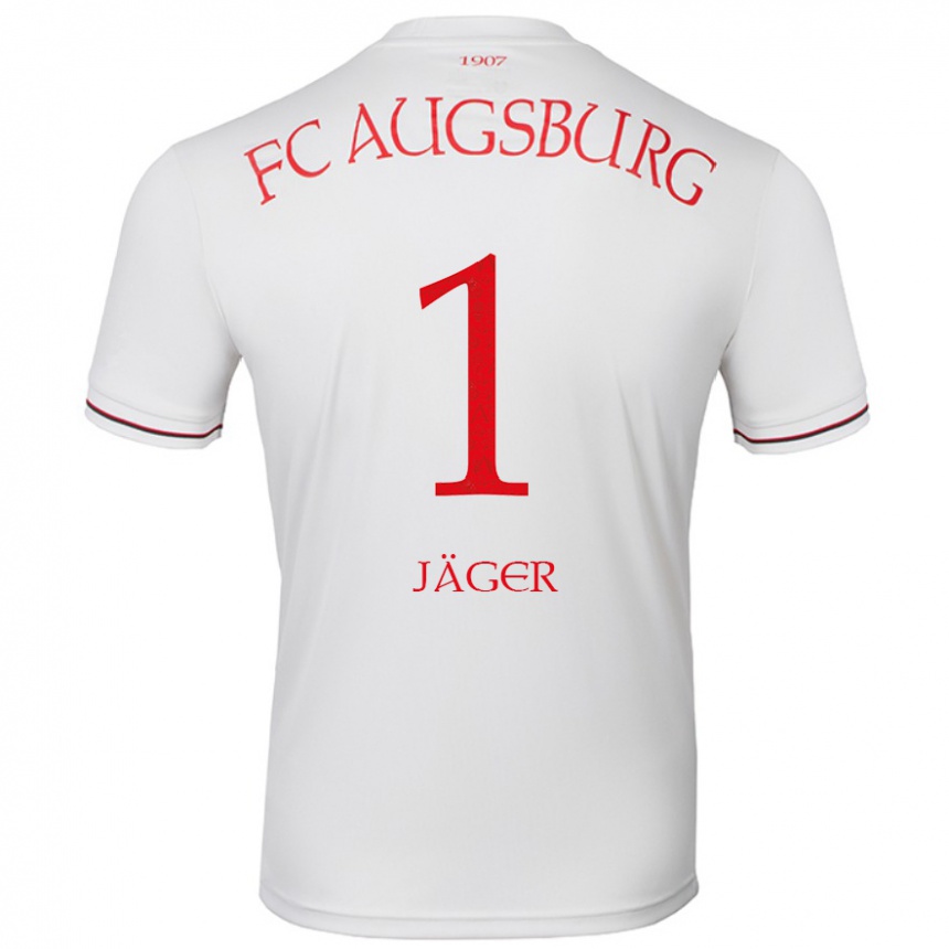 Niño Fútbol Camiseta Tobias Jäger #1 Blanco 1ª Equipación 2024/25