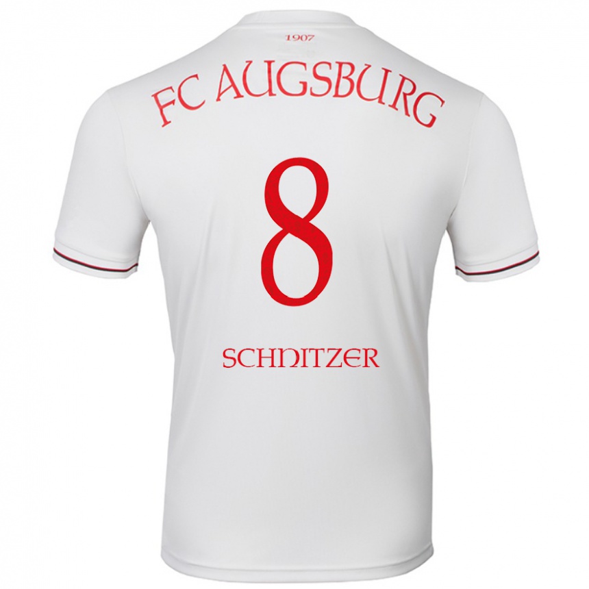 Niño Fútbol Camiseta Tim Schnitzer #8 Blanco 1ª Equipación 2024/25