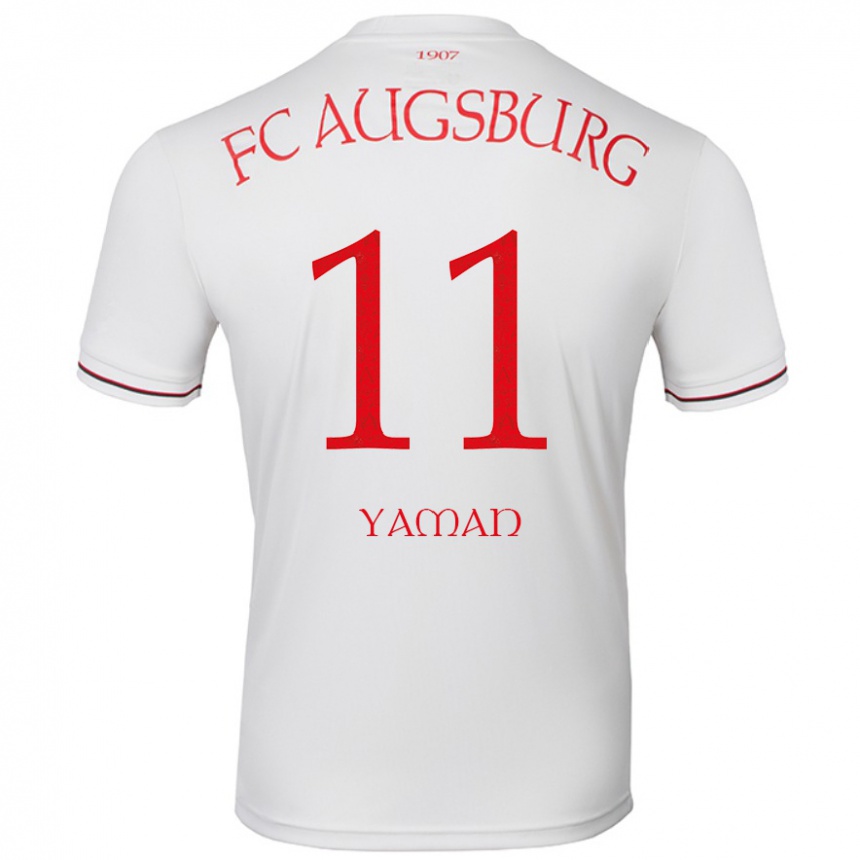 Niño Fútbol Camiseta Kerim Yaman #11 Blanco 1ª Equipación 2024/25