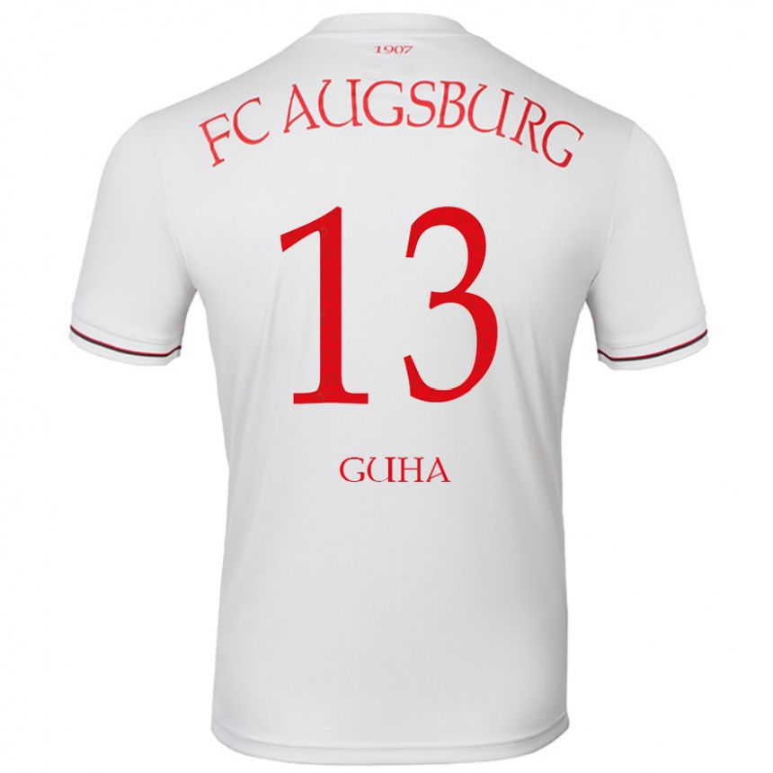 Niño Fútbol Camiseta Felix Guha #13 Blanco 1ª Equipación 2024/25