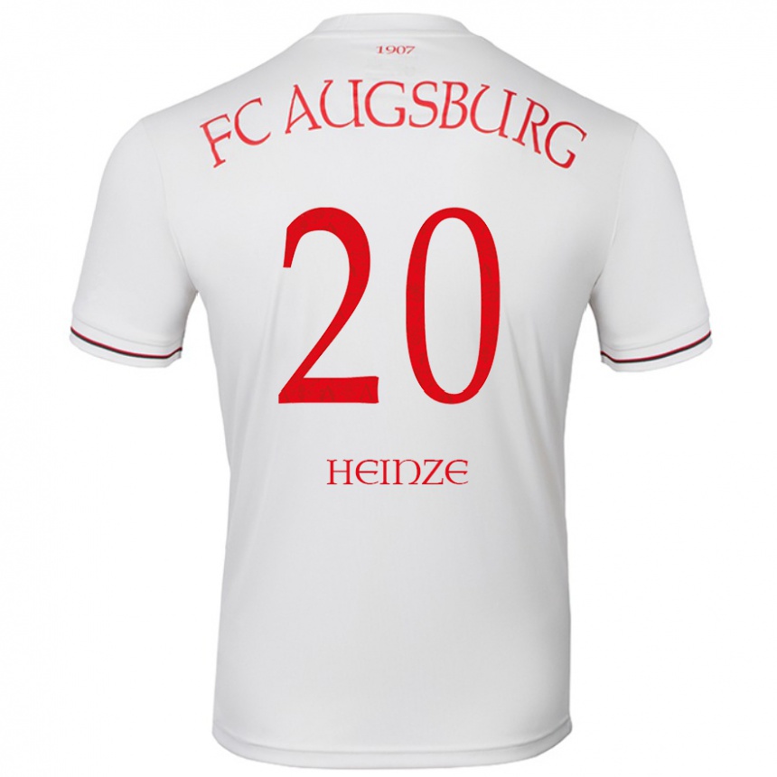 Niño Fútbol Camiseta Fynn Heinze #20 Blanco 1ª Equipación 2024/25