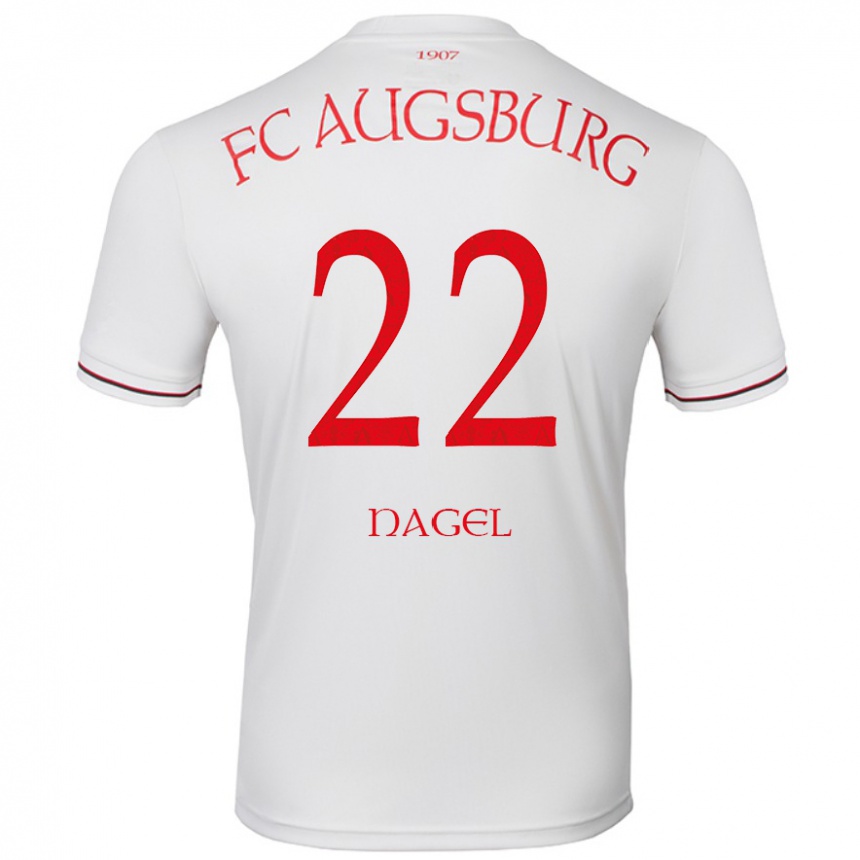 Niño Fútbol Camiseta Timo Nagel #22 Blanco 1ª Equipación 2024/25