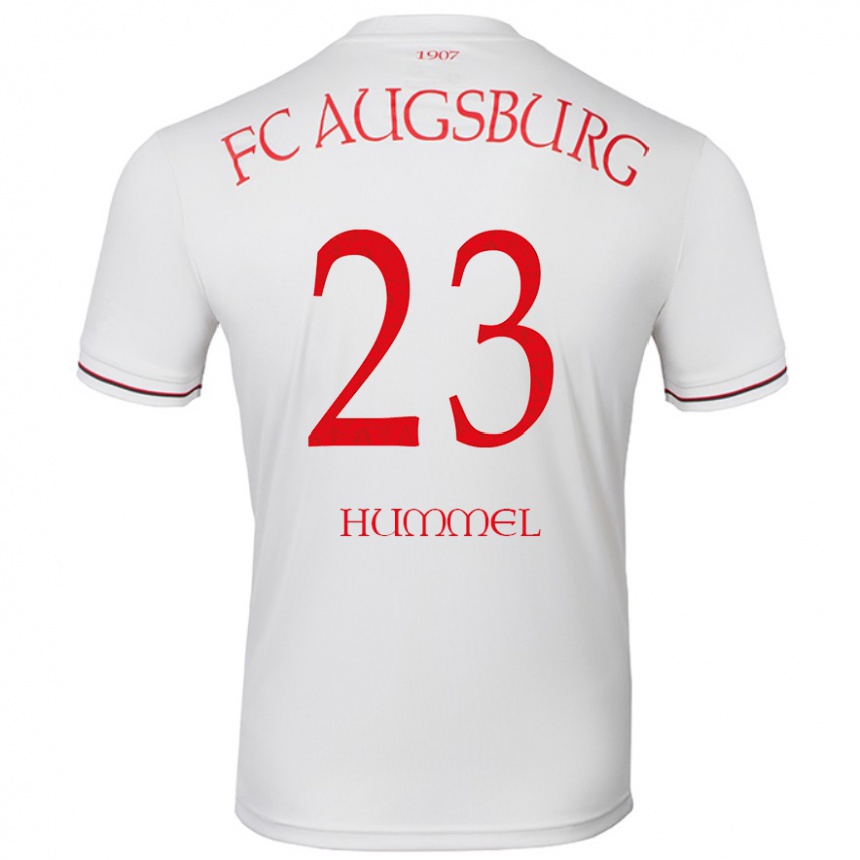 Niño Fútbol Camiseta Niklas Hummel #23 Blanco 1ª Equipación 2024/25