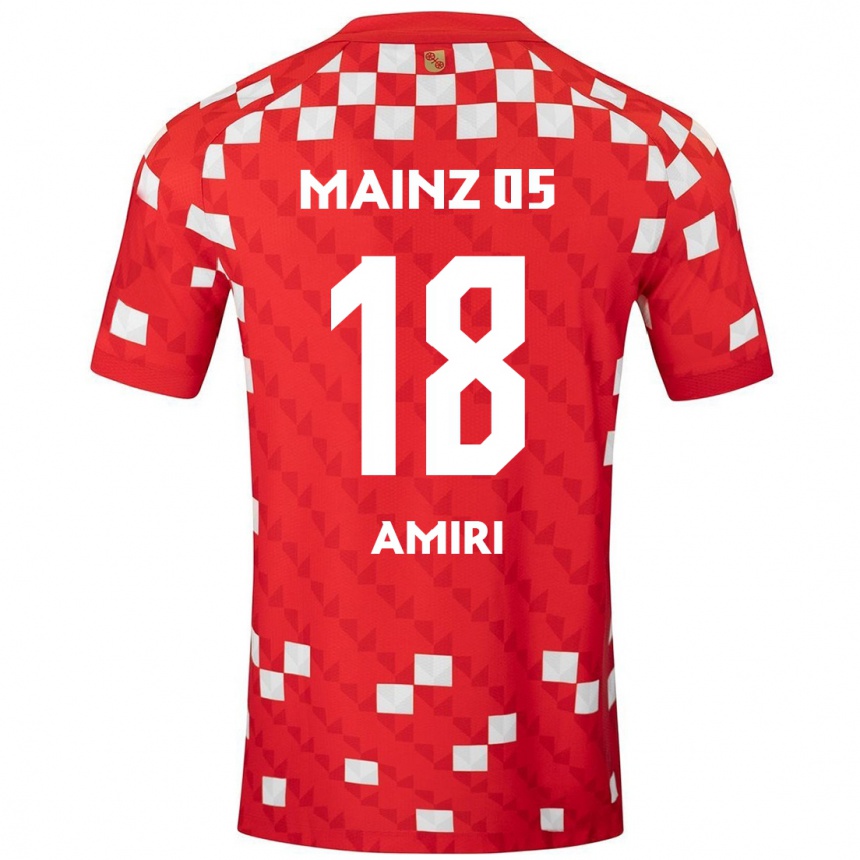 Niño Fútbol Camiseta Nadiem Amiri #18 Blanco Rojo 1ª Equipación 2024/25