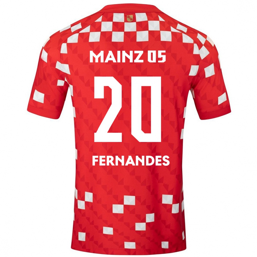 Niño Fútbol Camiseta Edimilson Fernandes #20 Blanco Rojo 1ª Equipación 2024/25