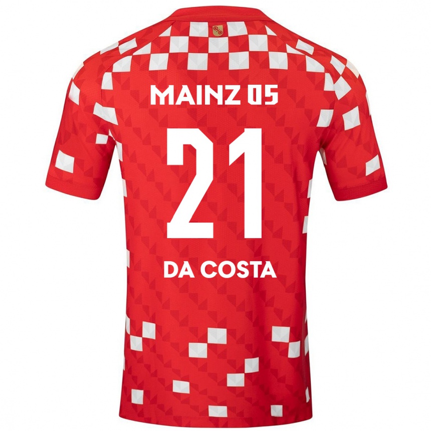 Niño Fútbol Camiseta Danny Da Costa #21 Blanco Rojo 1ª Equipación 2024/25