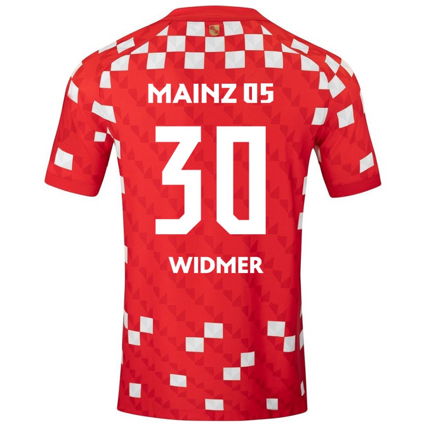 Niño Fútbol Camiseta Silvan Widmer #30 Blanco Rojo 1ª Equipación 2024/25