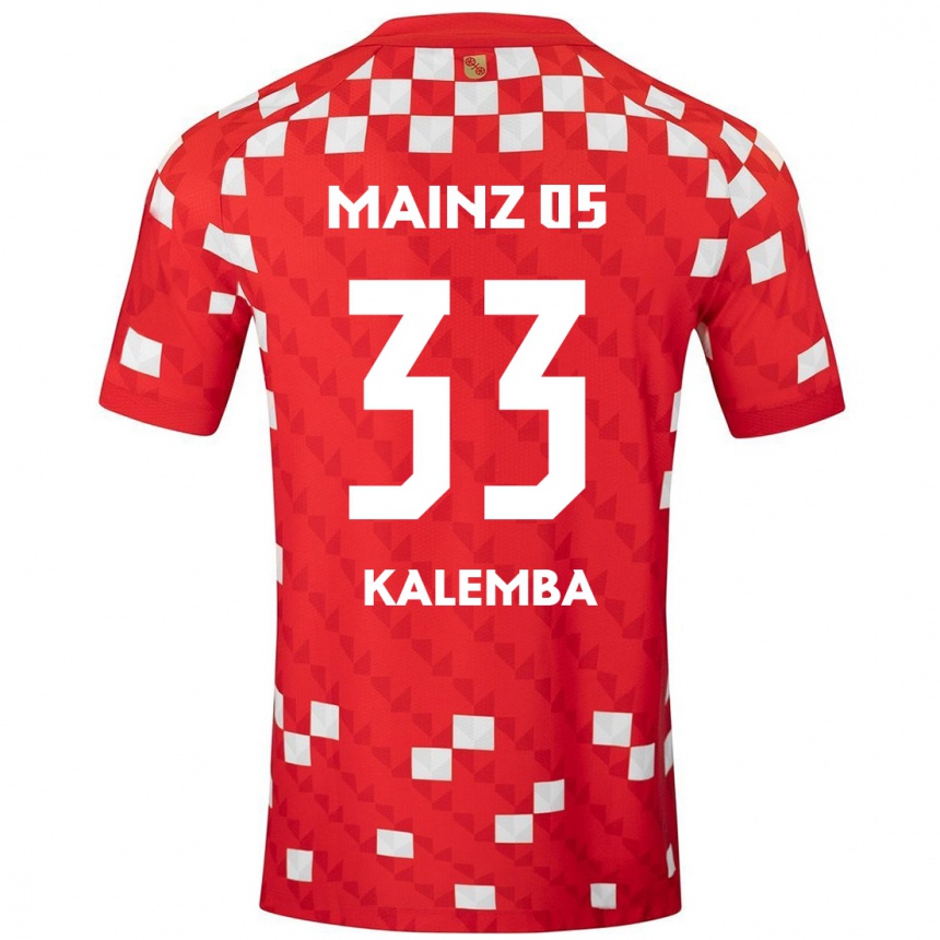 Niño Fútbol Camiseta Marcel Kalemba #33 Blanco Rojo 1ª Equipación 2024/25