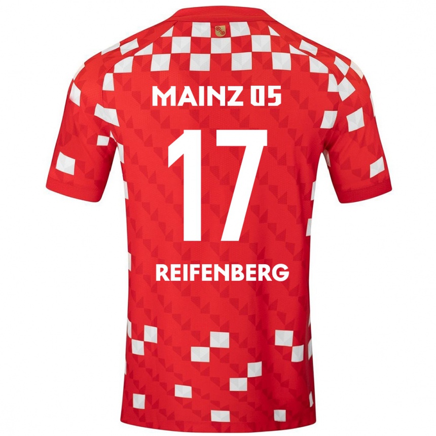 Niño Fútbol Camiseta Michelle Reifenberg #17 Blanco Rojo 1ª Equipación 2024/25