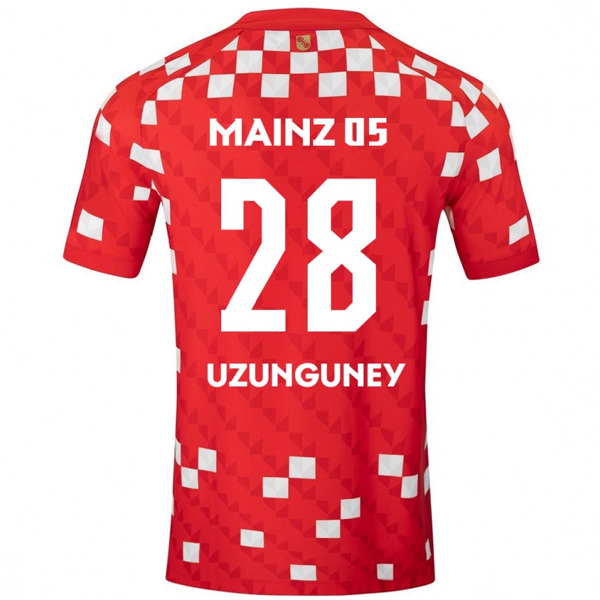 Niño Fútbol Camiseta Ebru Uzungüney #28 Blanco Rojo 1ª Equipación 2024/25