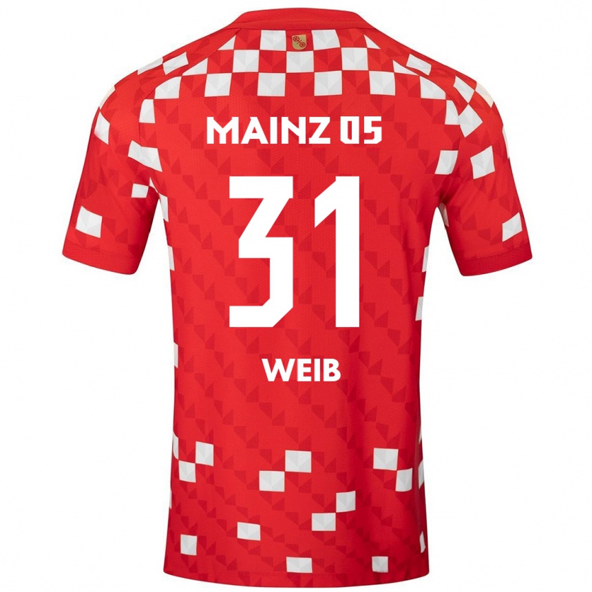 Niño Fútbol Camiseta Finja Weiß #31 Blanco Rojo 1ª Equipación 2024/25