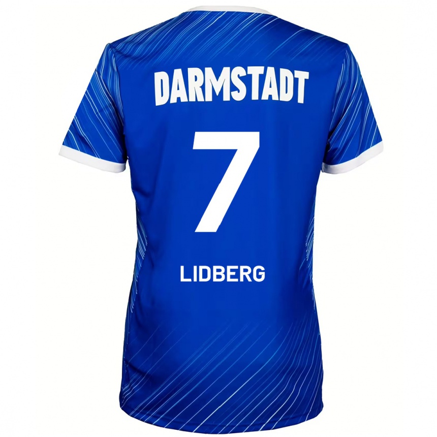 Niño Fútbol Camiseta Isac Lidberg #7 Azul Blanco 1ª Equipación 2024/25