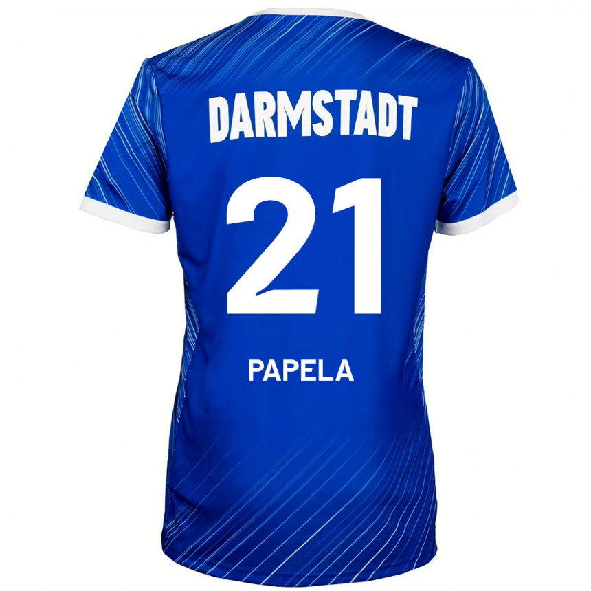 Niño Fútbol Camiseta Merveille Papela #21 Azul Blanco 1ª Equipación 2024/25