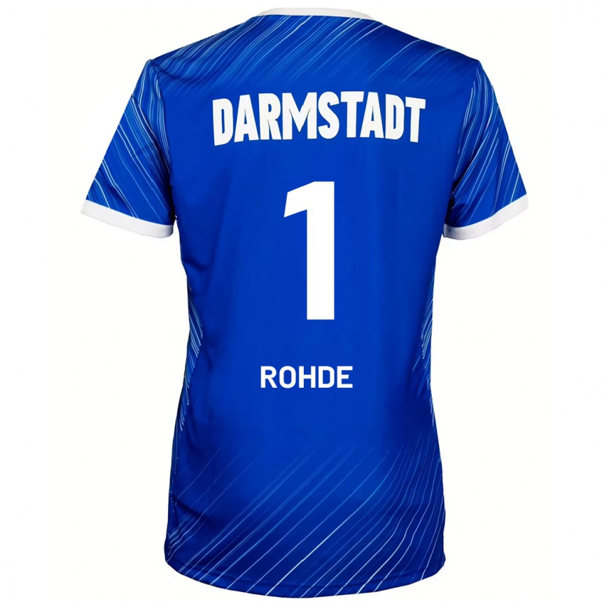 Niño Fútbol Camiseta Til Rohde #1 Azul Blanco 1ª Equipación 2024/25