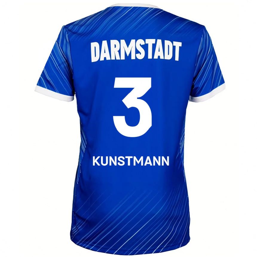 Niño Fútbol Camiseta Kelvin Kunstmann #3 Azul Blanco 1ª Equipación 2024/25