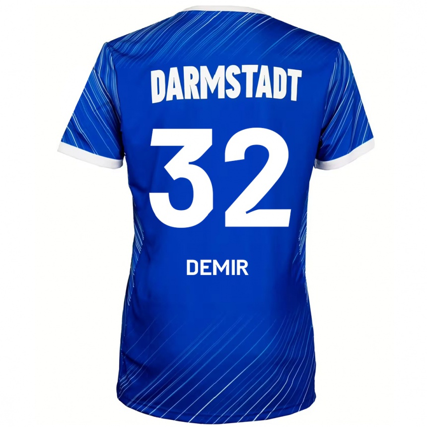 Niño Fútbol Camiseta Lean Demir #32 Azul Blanco 1ª Equipación 2024/25