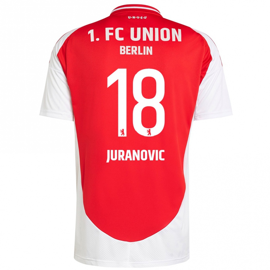 Niño Fútbol Camiseta Josip Juranovic #18 Rojo Blanco 1ª Equipación 2024/25