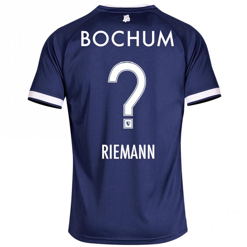 Niño Fútbol Camiseta Manuel Riemann #0 Azul Oscuro 1ª Equipación 2024/25