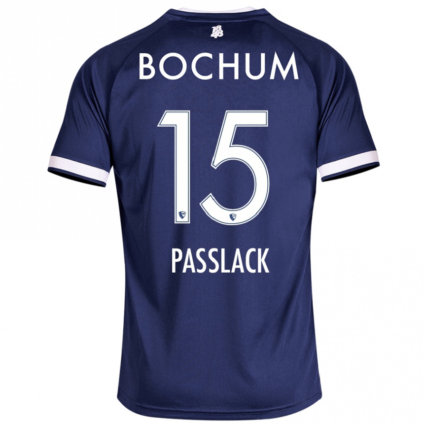 Niño Fútbol Camiseta Felix Passlack #15 Azul Oscuro 1ª Equipación 2024/25