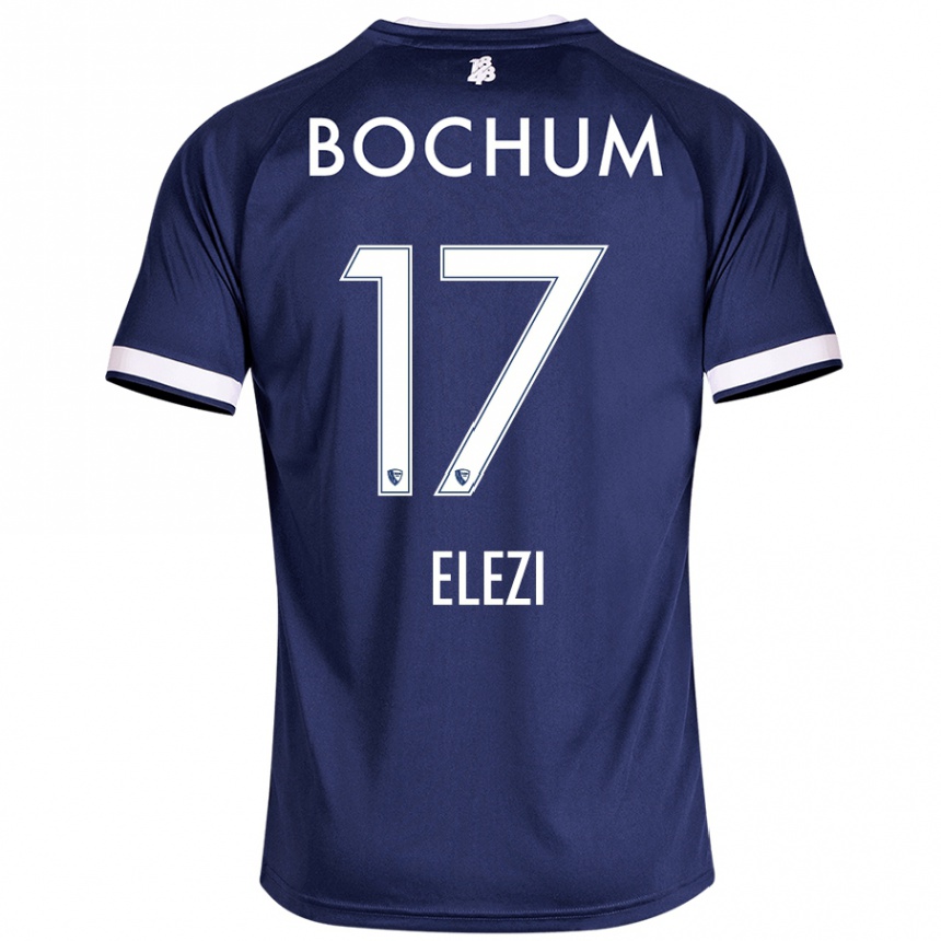 Niño Fútbol Camiseta Agon Elezi #17 Azul Oscuro 1ª Equipación 2024/25