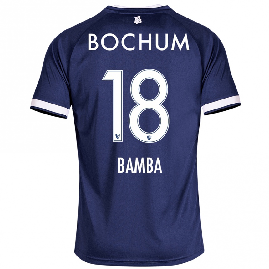 Niño Fútbol Camiseta Samuel Bamba #18 Azul Oscuro 1ª Equipación 2024/25