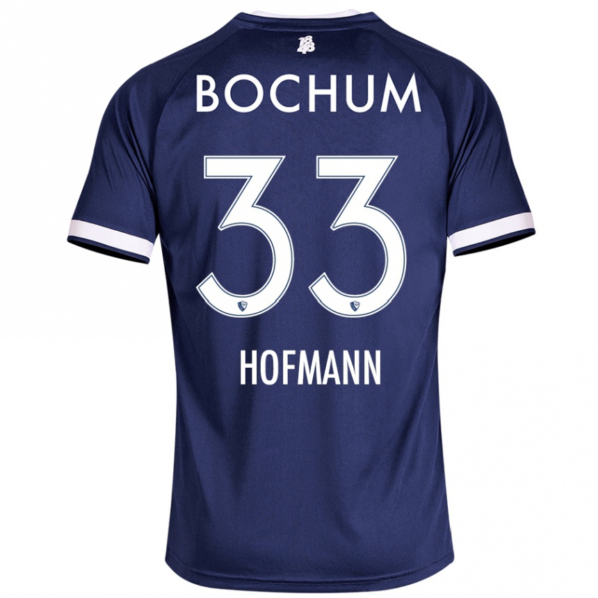 Niño Fútbol Camiseta Philipp Hofmann #33 Azul Oscuro 1ª Equipación 2024/25