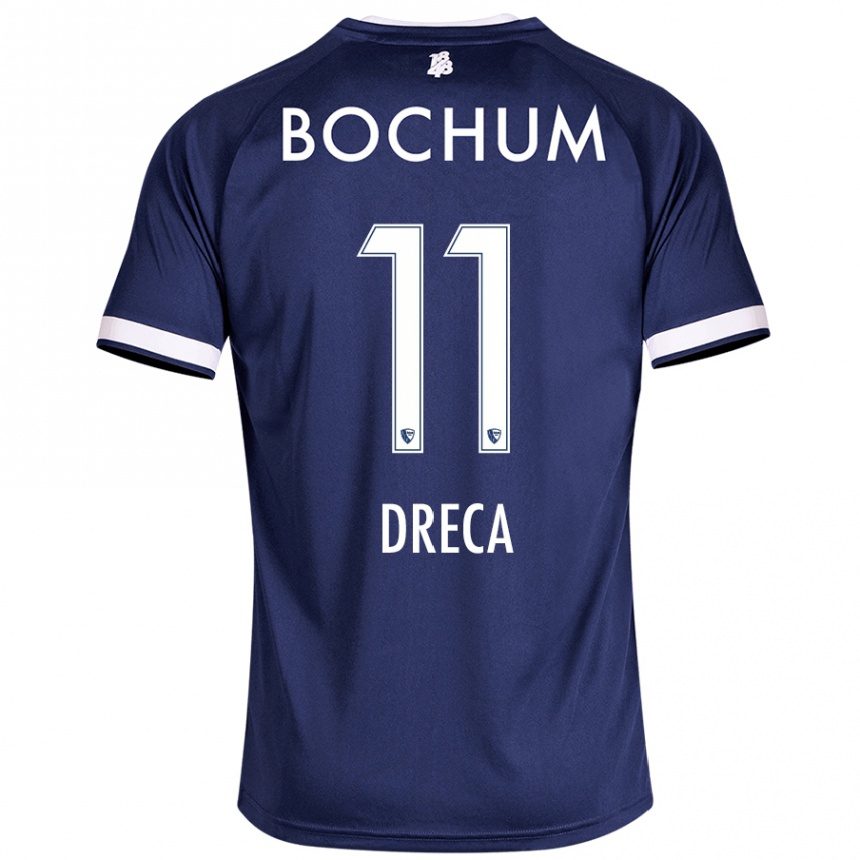 Niño Fútbol Camiseta Benjamin Dreca #11 Azul Oscuro 1ª Equipación 2024/25