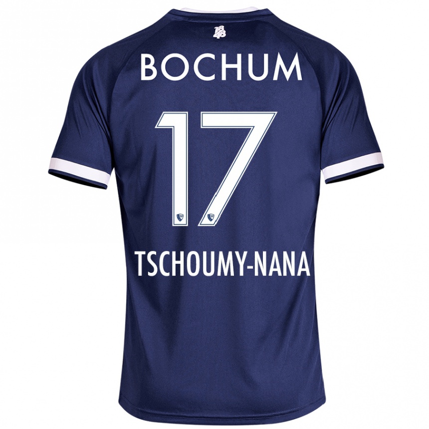 Niño Fútbol Camiseta Daryl Tschoumy-Nana #17 Azul Oscuro 1ª Equipación 2024/25