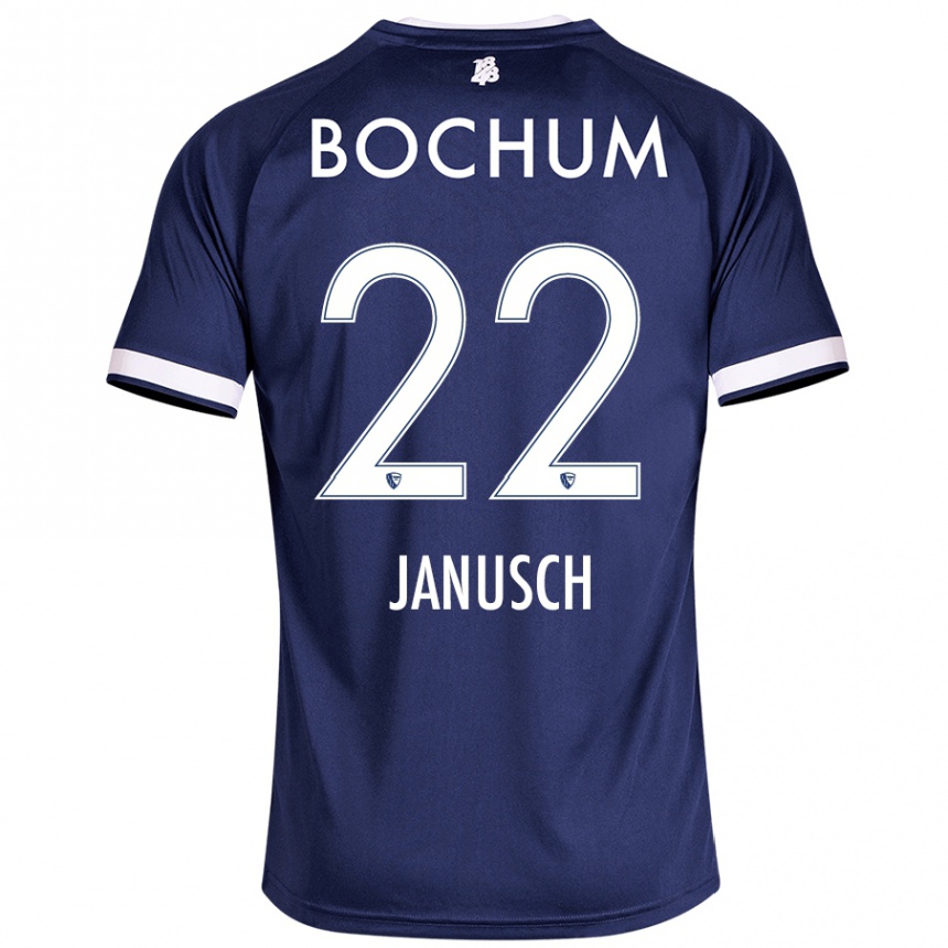 Niño Fútbol Camiseta Thees Janusch #22 Azul Oscuro 1ª Equipación 2024/25