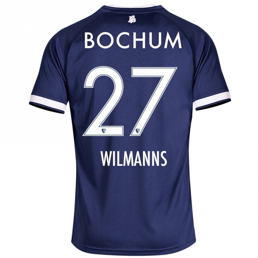 Niño Fútbol Camiseta Anjo Wilmanns #27 Azul Oscuro 1ª Equipación 2024/25