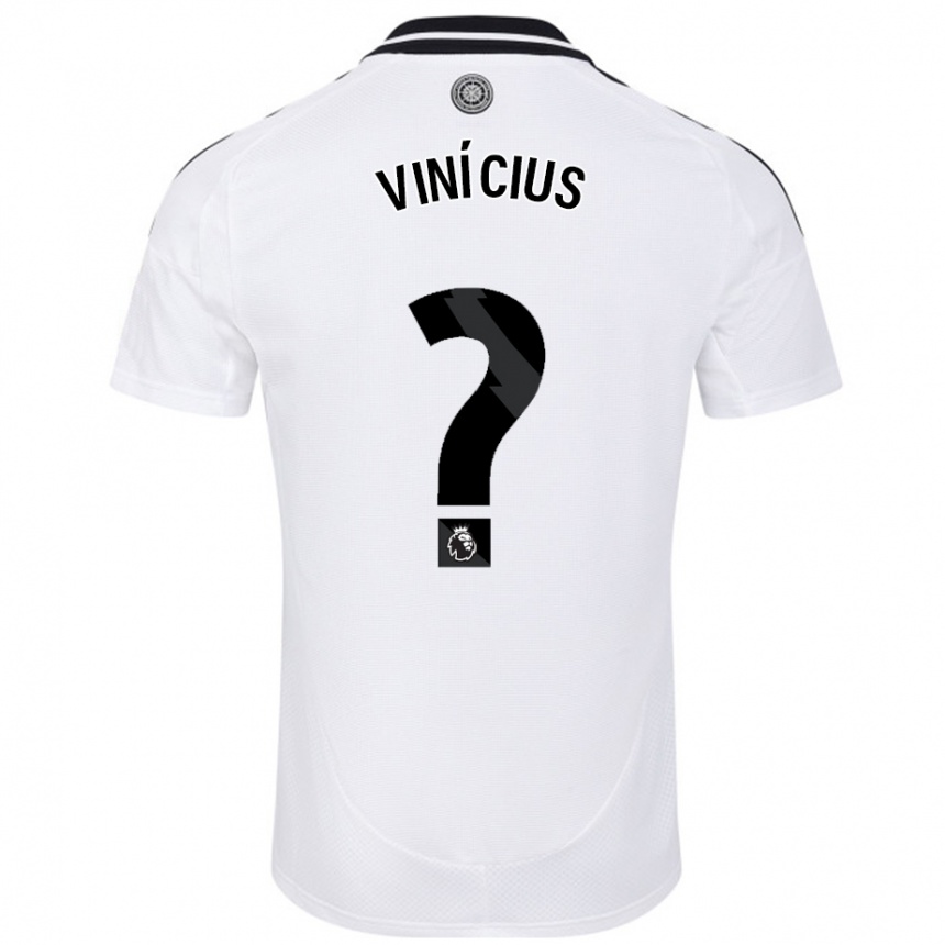 Niño Fútbol Camiseta Carlos Vinícius #0 Blanco 1ª Equipación 2024/25