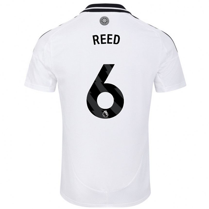 Niño Fútbol Camiseta Harrison Reed #6 Blanco 1ª Equipación 2024/25