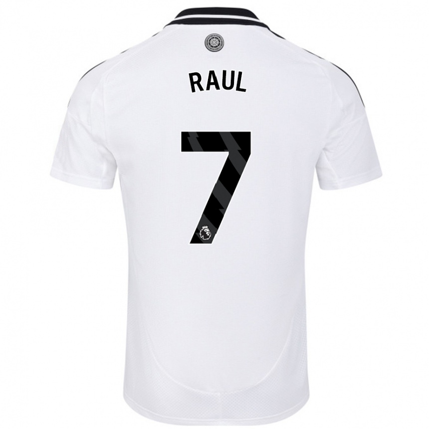 Niño Fútbol Camiseta Raúl Jiménez #7 Blanco 1ª Equipación 2024/25