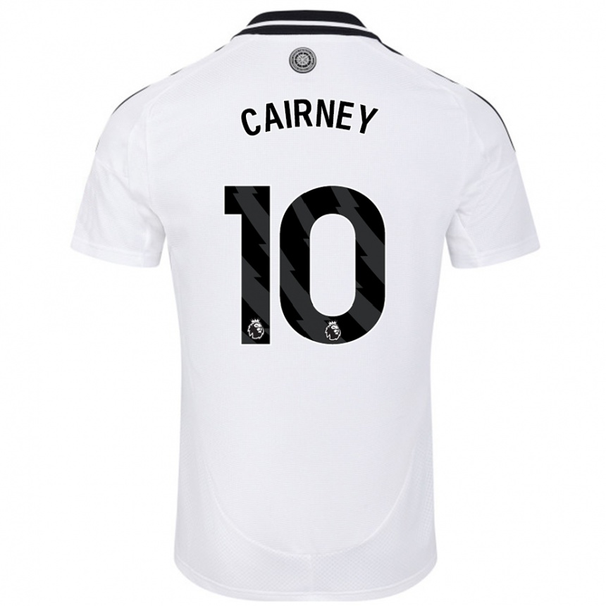 Niño Fútbol Camiseta Tom Cairney #10 Blanco 1ª Equipación 2024/25