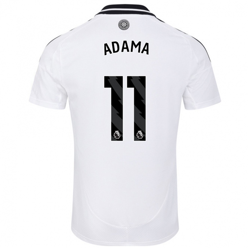 Niño Fútbol Camiseta Adama Traoré #11 Blanco 1ª Equipación 2024/25