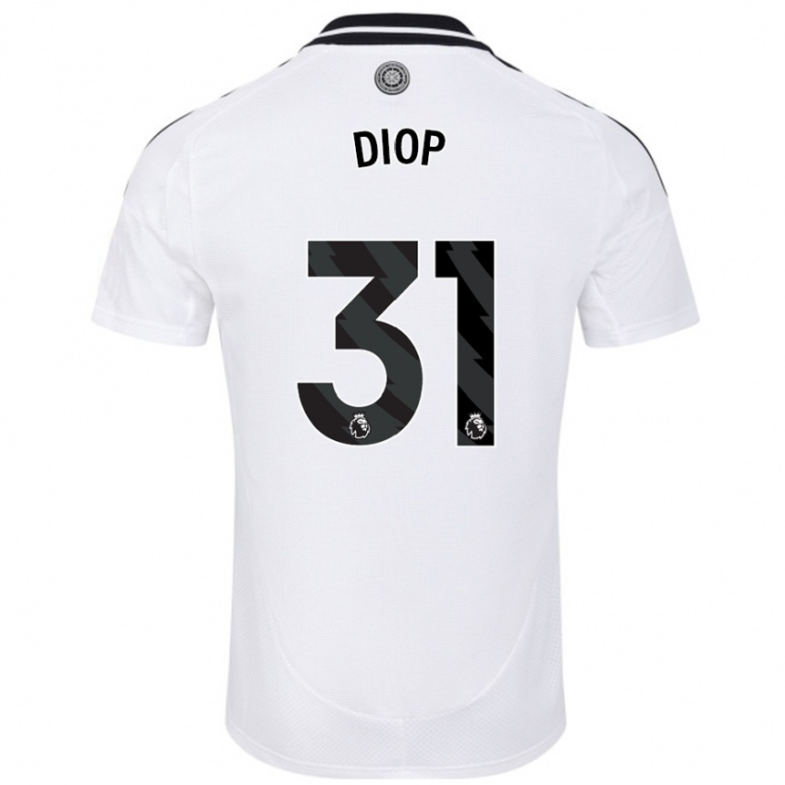 Niño Fútbol Camiseta Issa Diop #31 Blanco 1ª Equipación 2024/25