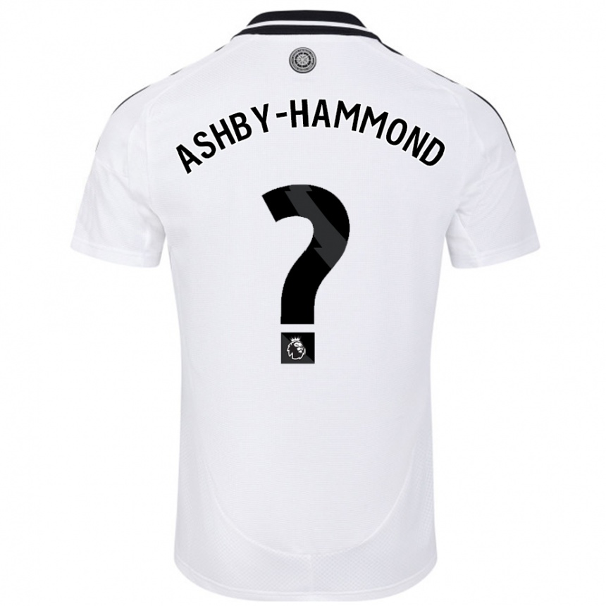 Niño Fútbol Camiseta Luca Ashby-Hammond #0 Blanco 1ª Equipación 2024/25