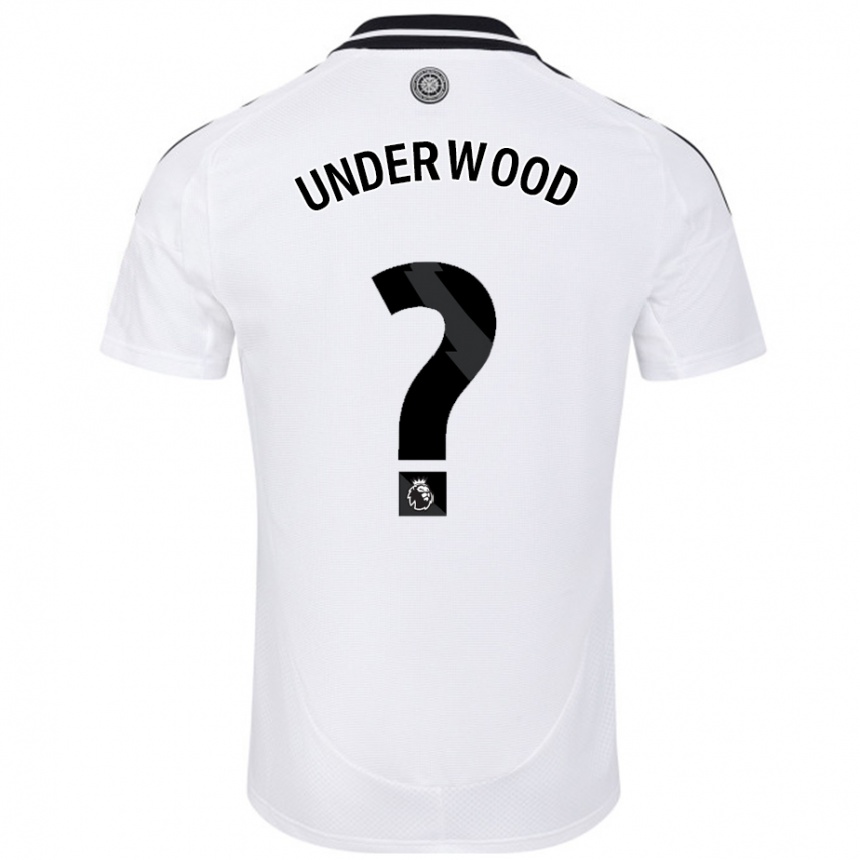 Niño Fútbol Camiseta Marco Underwood #0 Blanco 1ª Equipación 2024/25