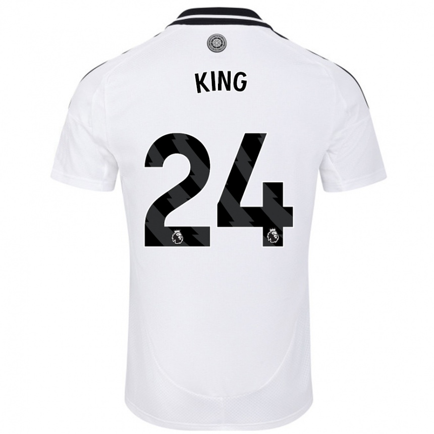 Niño Fútbol Camiseta Joshua King #24 Blanco 1ª Equipación 2024/25