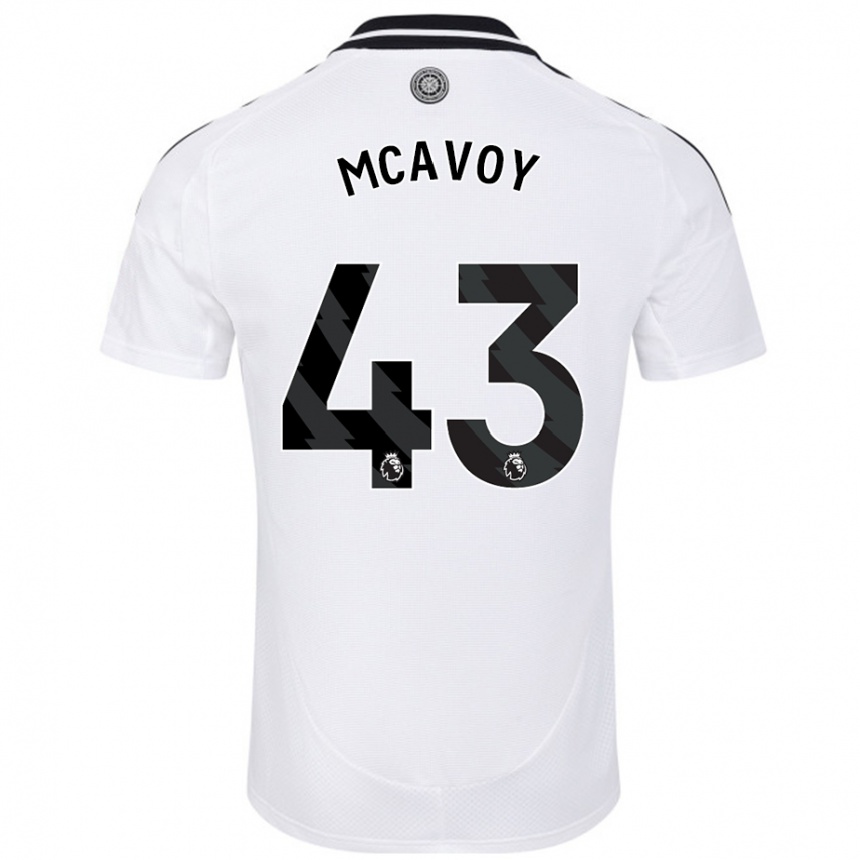 Niño Fútbol Camiseta Connor Mcavoy #43 Blanco 1ª Equipación 2024/25