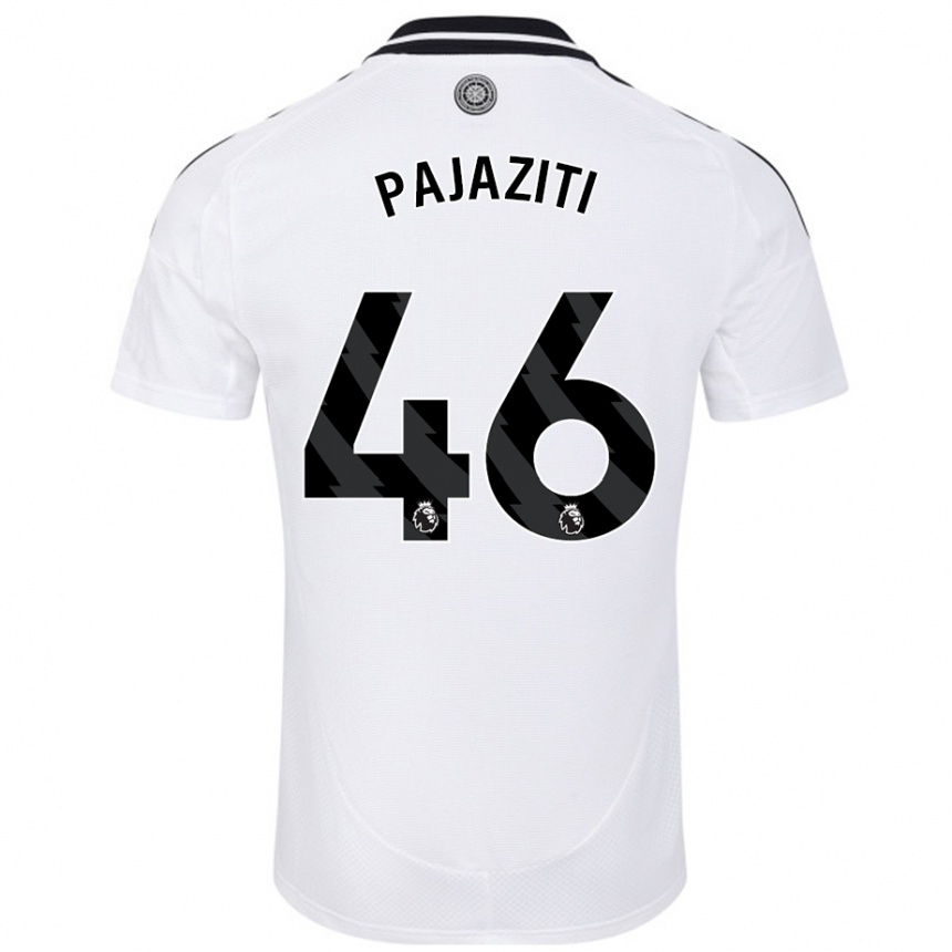 Niño Fútbol Camiseta Adrion Pajaziti #46 Blanco 1ª Equipación 2024/25