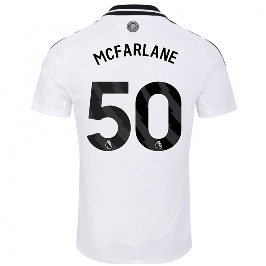 Niño Fútbol Camiseta Callum Mcfarlane #50 Blanco 1ª Equipación 2024/25