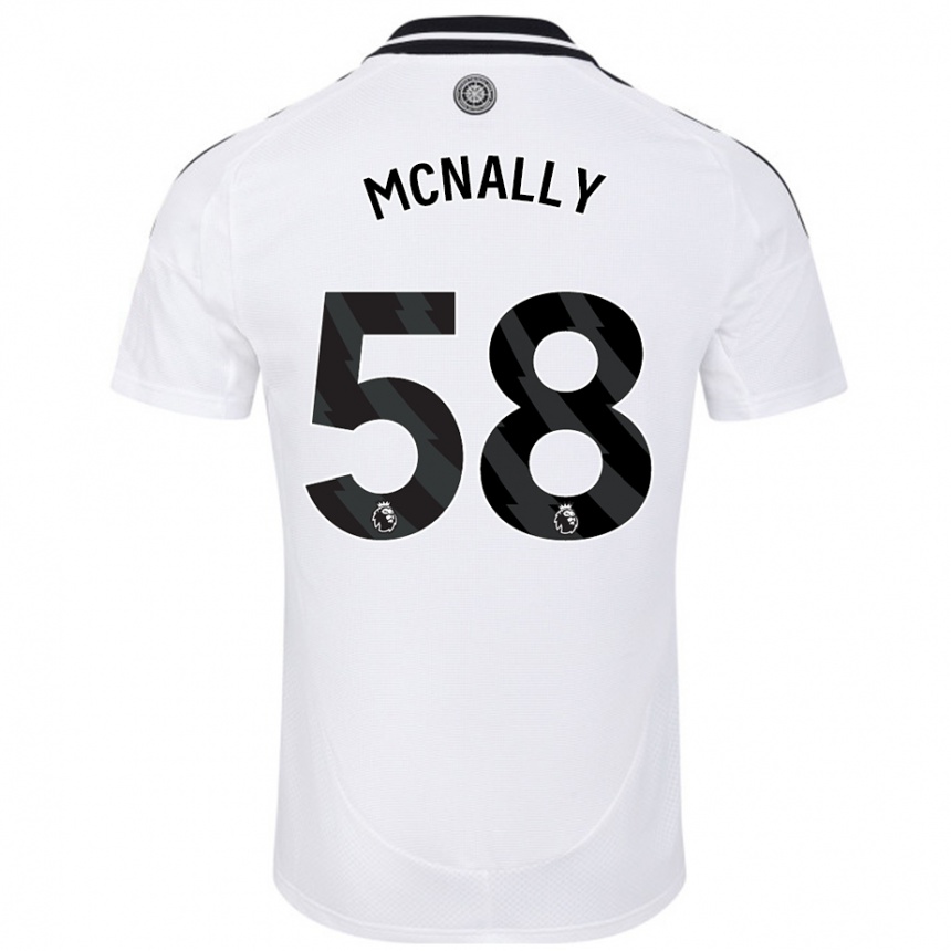 Niño Fútbol Camiseta Alfie Mcnally #58 Blanco 1ª Equipación 2024/25