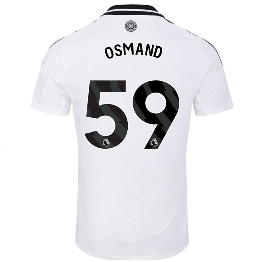 Niño Fútbol Camiseta Callum Osmand #59 Blanco 1ª Equipación 2024/25