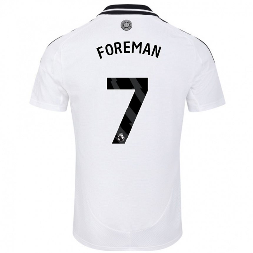 Niño Fútbol Camiseta Tia Foreman #7 Blanco 1ª Equipación 2024/25