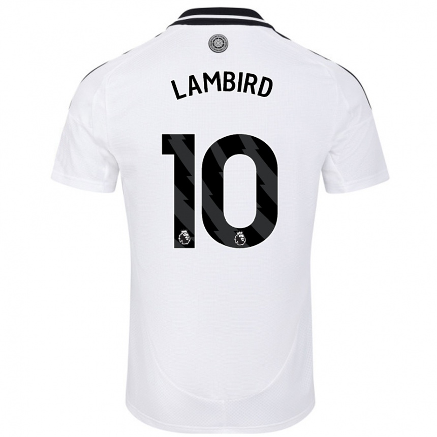 Niño Fútbol Camiseta Lilly Lambird #10 Blanco 1ª Equipación 2024/25