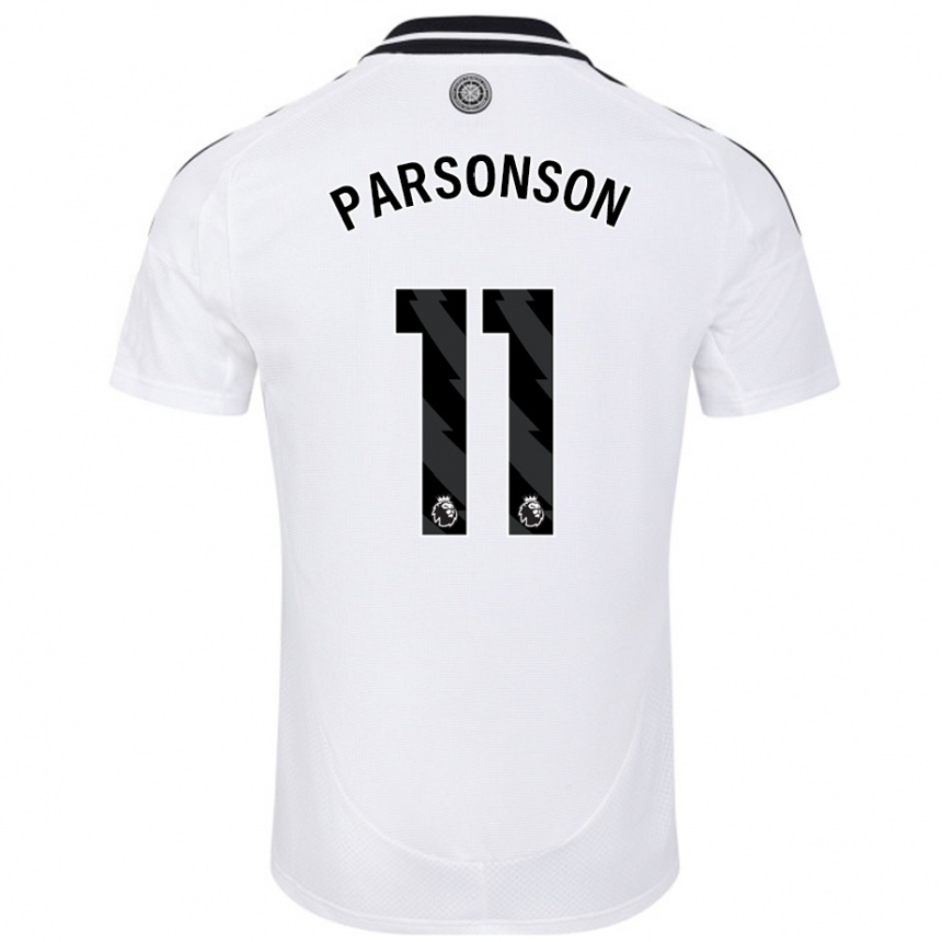 Niño Fútbol Camiseta Madi Parsonson #11 Blanco 1ª Equipación 2024/25